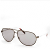 Aviator Sunglasses: Gunmetal-White/Light Gray - Sunglasses - $97.02 