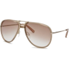 Aviator Sunglasses: Light Brown-Light Gold/Light Brown Gradient - Sunglasses - $85.26 