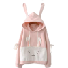 Aza Boutique Bunny Hoodie - Pullovers - 