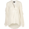 Long Sleeves Shirts White - 长袖衫/女式衬衫 - 