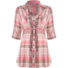 Azrych Shirts Pink - 半袖衫/女式衬衫 - 
