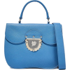 Azure Ducale textured-leather shoulder b - Bolsas pequenas - 