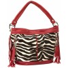 B. MAKOWSKY Andrea Shoulder Bag Zebra Haircalf - Bag - $318.00 