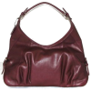 B-Collective Handbags by Buxton 10HB065.BG Hobo- Burgundy - Hand bag - $58.54 