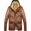 B7 MEN BOMBER BROWN SHEEPSKIN LEATHER JACKET - Jacket - coats - 520.00€  ~ £460.14