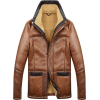 B7 MEN BOMBER BROWN SHEEPSKIN LEATHER JACKET - Jacket - coats - 520.00€  ~ $605.44