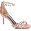 BADGLEY MISCHKA pink satin embellished - Sandals - 