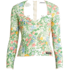 BALENCIAGA  Floral-print neoprene top - Рубашки - длинные - 