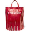 BALENCIAGA Fringed printed leather tote - Hand bag - 