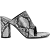 BALENCIAGA Snake-effect leather sandals - Sandały - 