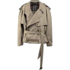 BALENCIAGA light brown short trench - Куртки и пальто - 