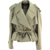 BALENCIAGA khaki short trench - Jacket - coats - 