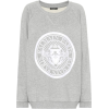 BALMAIN Printed cotton sweatshirt - Škornji - 