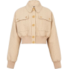 BALMAIN neutral cropped jacket - Jakne in plašči - 