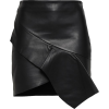 BA&SH Wrap-effect leather mini skirt - Spudnice - $247.00  ~ 212.14€