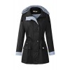 BBX Lephsnt Women's Waterproof Jacket Hooded Lightweigth Raincoat Active Outdoor Trench Coat, Black, M - Outerwear - $39.99 