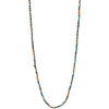  BEADED TURQUOISE & BRASS NECKLACE TURTL - Necklaces - $398.00 