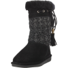 BEARPAW Women's Constantine Boot Black/Silver Metallic Knit - Botas - $38.08  ~ 32.71€