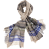 BEGG & CO. neutral & blue scarf - Sciarpe - 