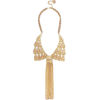 BEN-AMUN 24-karat gold-plated tassel nec - Necklaces - 