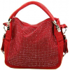 BENOITE Rhinestones Embellished Soft Leatherette Hobo Satchel Handbag Purse Convertible Shoulder Tote Bag Red - Kleine Taschen - $25.50  ~ 21.90€