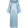 BERNADETTE blue satin dress - Vestidos - 