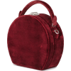 BERTONCINA bordeaux velvet round bag - Bolsas pequenas - 