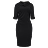 BETTE BOUTIK Women's Retro Bodycon Knee Length Formal Office Dress Pencil Dress with Back Zipper - ワンピース・ドレス - $33.99  ~ ¥3,826