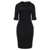 BETTE BOUTIK Women's Retro Bodycon Knee Length Formal Office Dress Pencil Dress with Back Zipper - Платья - $33.99  ~ 29.19€