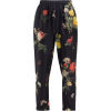 BIYAN  Palmarosa botanical-print silk tr - Capri hlače - 