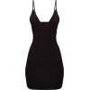 BLACK BODYCON DRESS - sukienki - 