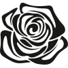 BLACK N WHITE TRIBAL ROSE - Ilustrationen - 