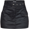 BLACK TWILL POCKET FRONT CARGO SKIRT - Skirts - 