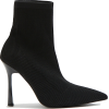 BLACK WIDE FIT HEELED SOCK BOOTS - Stiefel - £45.00  ~ 50.85€