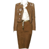 BLUGIRL brown skitr & jacket - ジャケット - 