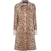 BLUMARINE leopard print lace trim coat - Giacce e capotti - 