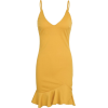 BODYCON LITTLE YELLOW DRESS - Dresses - $32.97 