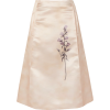 BOTTEGA VENETA Pleated printed duchesse- - Skirts - 
