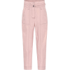 BOTTEGA VENETA High-waisted cotton pants - Spodnie Capri - 