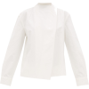 BOTTEGA VENETA Tie-neck linen blouse - 长袖衫/女式衬衫 - 