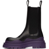 BOTTEGA VENETa black & purple boot - Botas - 