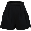 BOURIE black wide shorts - Spodnie - krótkie - 