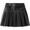 BOX PLEAT FAUX LEATHER SKIRT - Skirts - £22.99 