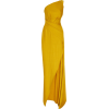 BRANDON MAXELL yellow one shoulder gown - 连衣裙 - 