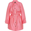 BRANDON MAXWELL pink mini trench dress - sukienki - 