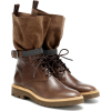 BRUNELLO CUCINELLI Leather ankle boots - Škornji - 