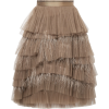 BRUNELLO CUCINELLI Tiered tulle and feat - Skirts - $2,675.00  ~ £2,033.03