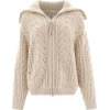 BRUNO CUCINELLI neutral zipped cardigan - Cardigan - 