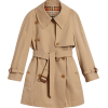 BURBERRY exaggerated collar cotton gabar - Куртки и пальто - 