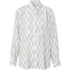 BURBERRY Crystal Detail Net Print Silk O - Hemden - lang - 